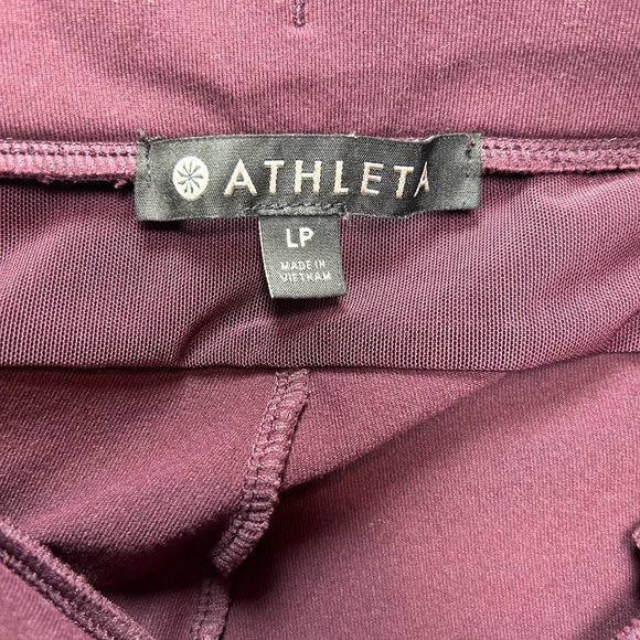 Athleta | Maroon with Black Stripe Joggers - Picture 6 of 9